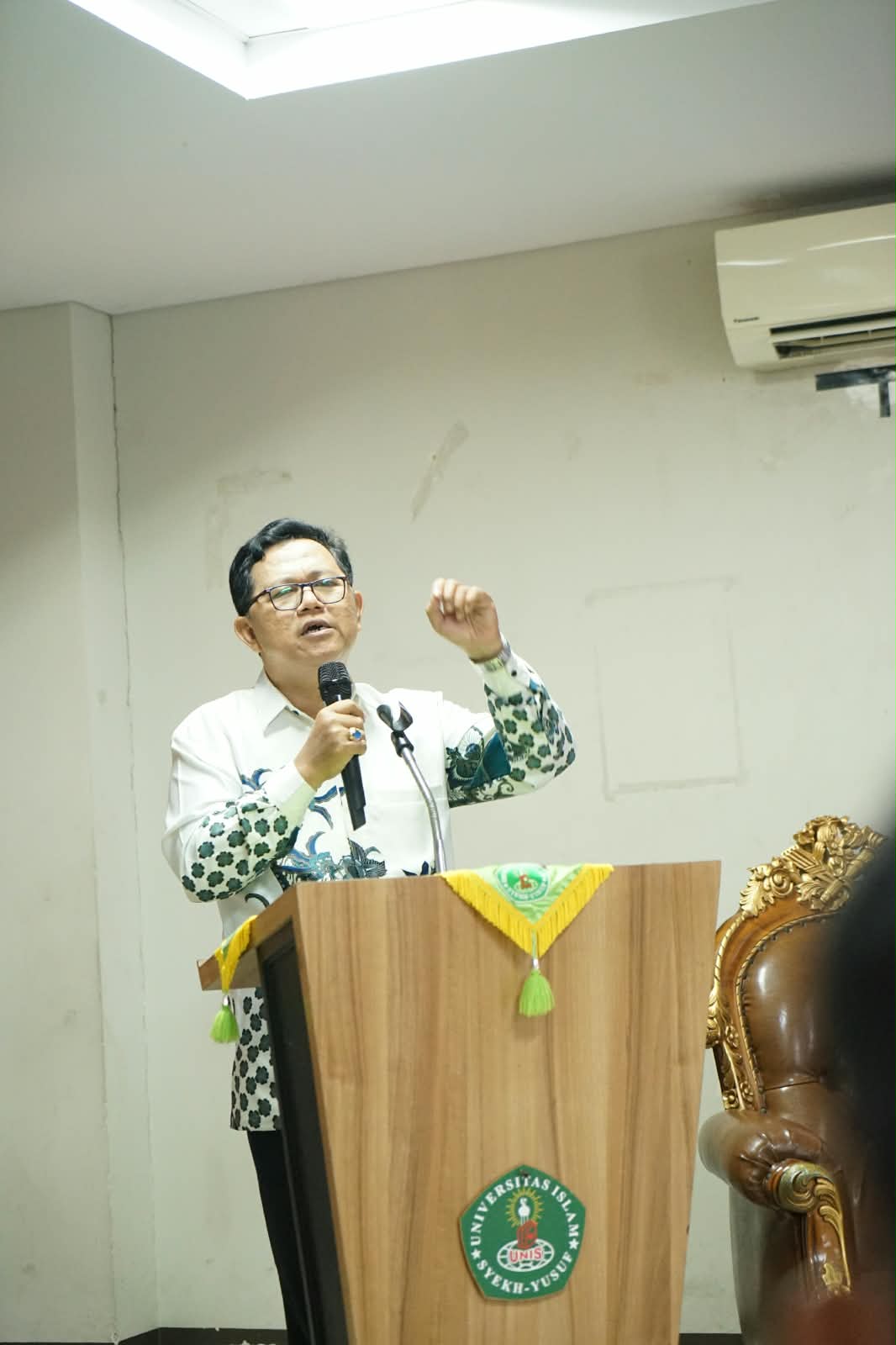 Sambutan dalam kegiatan Visiting Professor