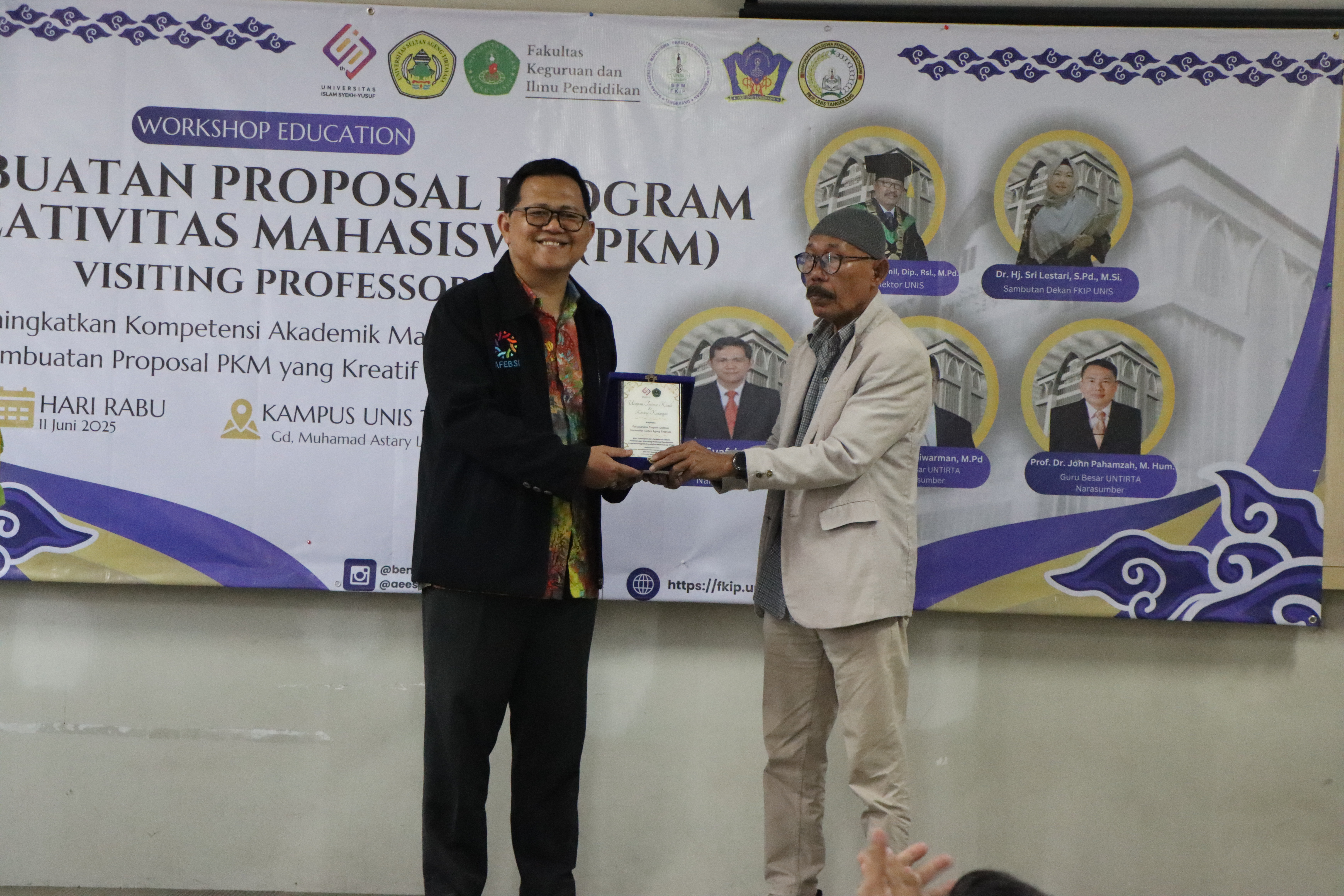 Narasumber Workshop Education FKIP UNIS