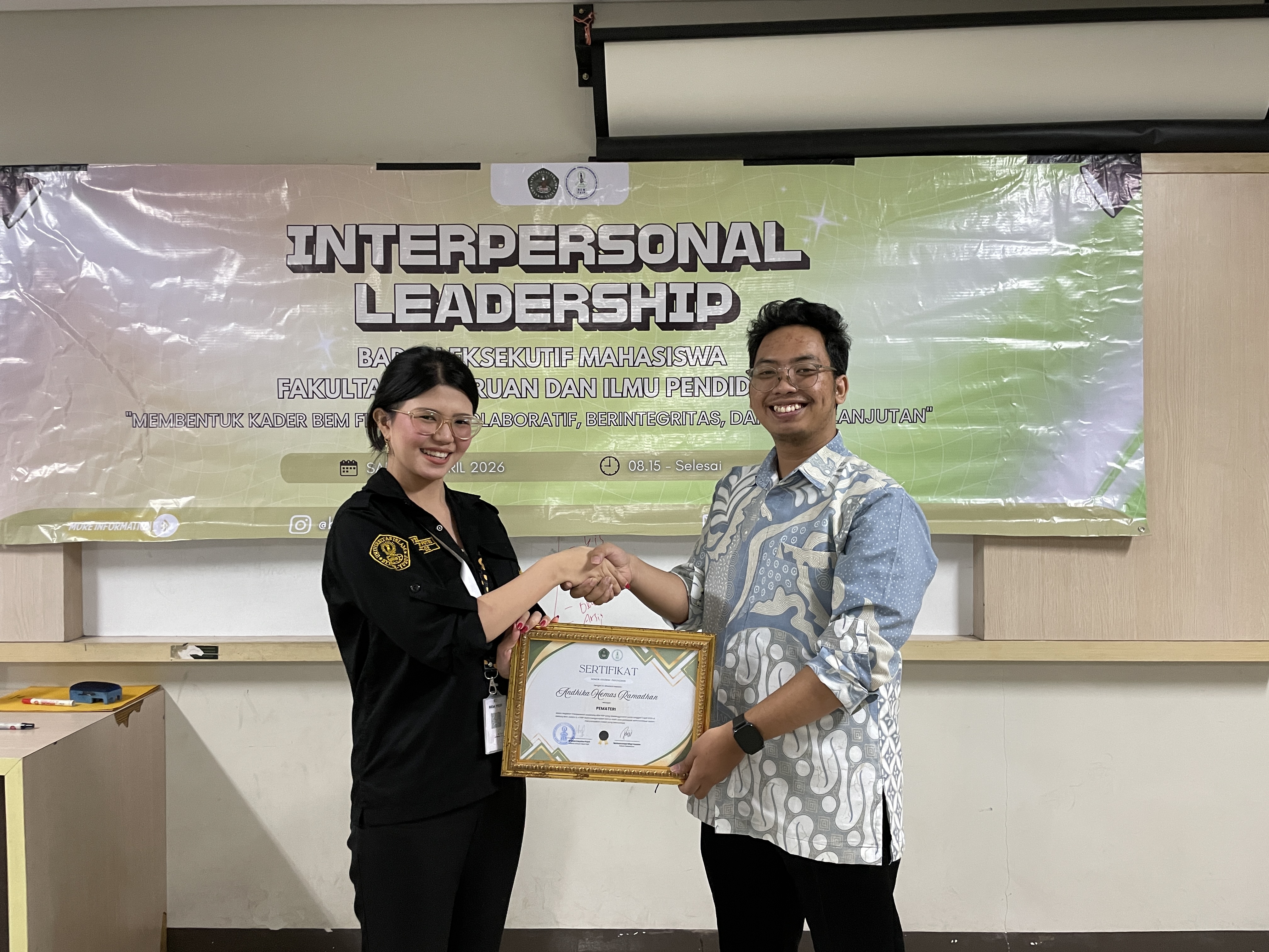 BEM FKIP UNIS Perkuat Kepemimpinan Mahasiswa melalui Interpersonal Leadership