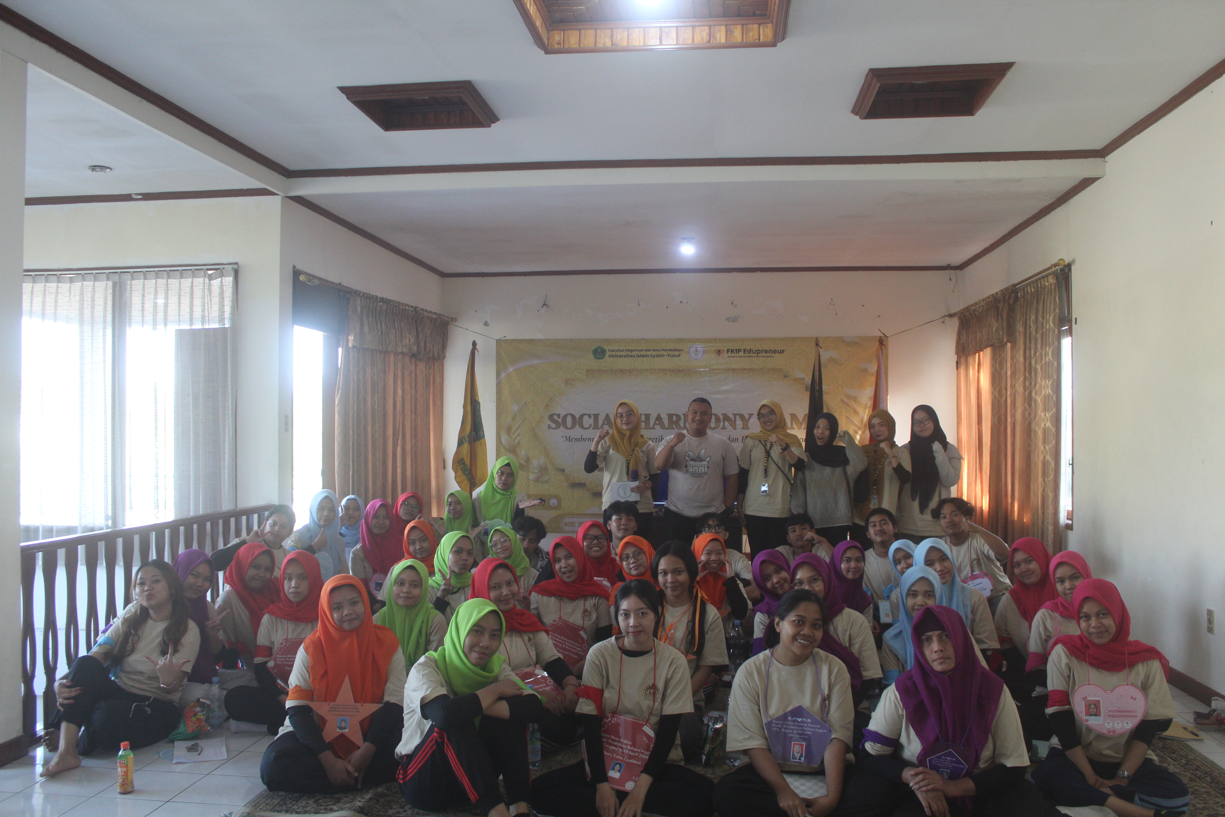 Mahasiswa FKIP UNIS dalam rangkaian Social Harmony Camp 2026