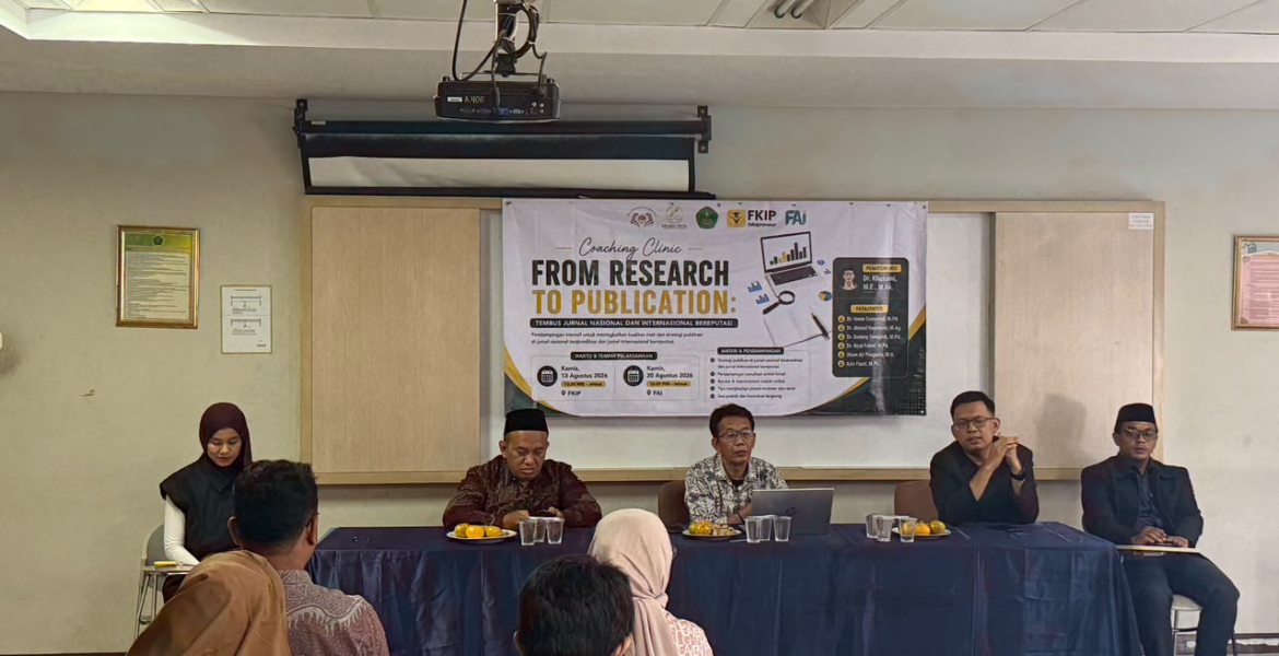 FKIP dan FAI UNIS Gandeng KOMEN dan Bidara Press, Dorong Dosen Tembus Jurnal Bereputasi