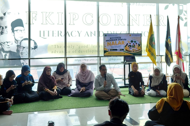 FKIP UNIS Buka Pojok Diskusi melalui Program NALAR, Dorong Mahasiswa Berpikir Kritis dan Solutif