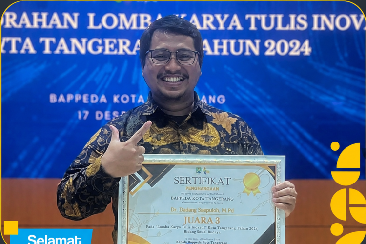 Dosen FKIP UNIS Raih Juara III LKTI Nasional Bappeda Kota Tangerang